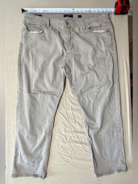 Lucky Brand Men’s Straight Beige 5-Pocket Button/Zip Pants